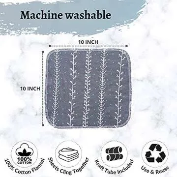 May Bright - Reusable Paper Towels Washable Roll - Cloth Paper Towel Replacement - Zero Waste - 15pk
