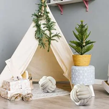 Namalu 2-Piece Knot Ball Pillows - Soft, Plush & Decorative