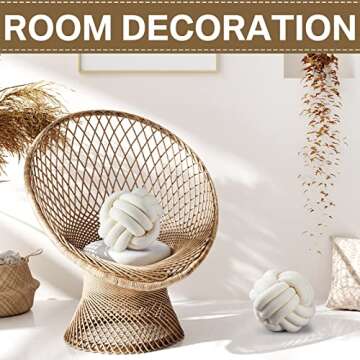 Namalu 2-Piece Knot Ball Pillows - Soft, Plush & Decorative