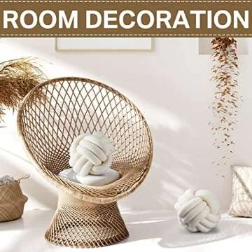Namalu 2-Piece Knot Ball Pillows - Soft, Plush & Decorative