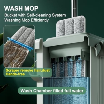 JOYMOOP Mop and Bucket Set - Easy Cleaning Solution for All