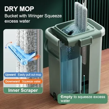 JOYMOOP Mop and Bucket Set - Easy Cleaning Solution for All