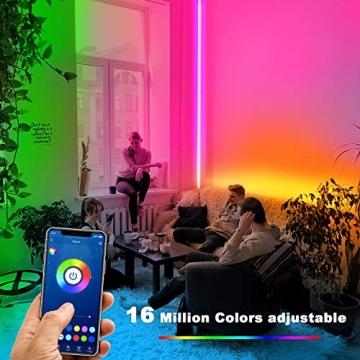 Dalattin 65.6ft RGB LED Strip Lights with App Control