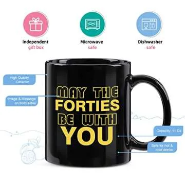 Cabtnca 40th Birthday Mug - Perfect Gift for Milestones