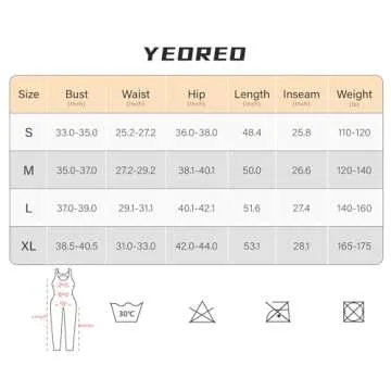 YEOREO Sleeveless Jumpsuits for Women Sexy Backless Gym Bodycon Lizvette V Back Scrunch Butt Rompers Black L