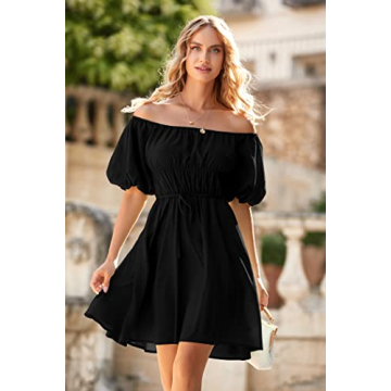 Stylish PRETTYGARDEN Off The Shoulder Babydoll Dress