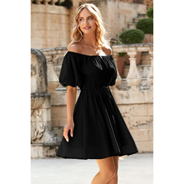 Stylish PRETTYGARDEN Off The Shoulder Babydoll Dress