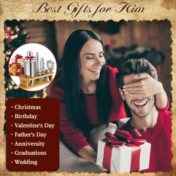 LUDILO Cocktail Shaker Set for Home Bartenders and Gifts