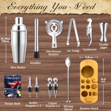 LUDILO Cocktail Shaker Set for Home Bartenders and Gifts