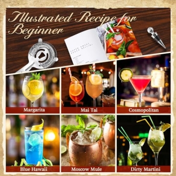 LUDILO Cocktail Shaker Set for Home Bartenders and Gifts