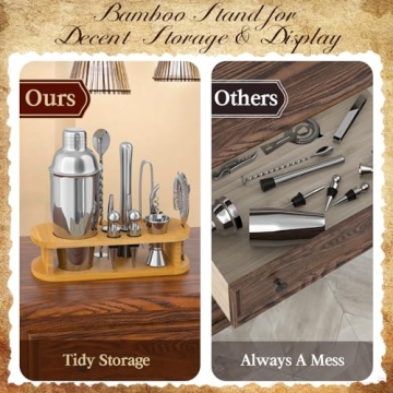 LUDILO Cocktail Shaker Set for Home Bartenders and Gifts