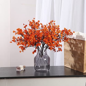 Momkids 6 Pcs Faux Flower Baby's Breath Bouquets for Home