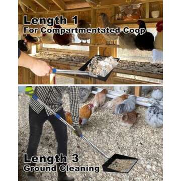Durable Large Chicken Poop Scooper for Effortless Cleaning