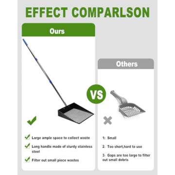 Durable Large Chicken Poop Scooper for Effortless Cleaning