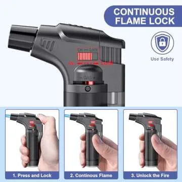 Windproof Butane Torch Lighter for BBQs & Camping