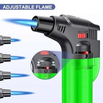 Windproof Butane Torch Lighter for BBQs & Camping