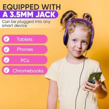 10 Pack Bulk Headphones, Wired Headphones for Kids, Teens, Adults, Affordable On-Ear with 3.5mm Plug, Perfect for Schools, Classrooms, Libraries, Museums, Multipack for Wholesale, Multi Color