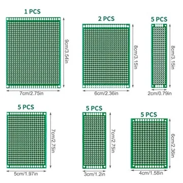 Miuzei Double Sided PCB Prototype Kit for DIY Soldering