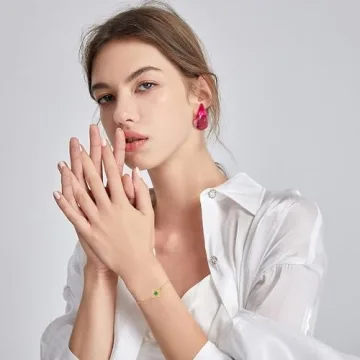 Stylish HolidayQbee Waterdrop Earrings for Women in Pink Teardrop