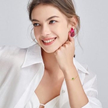 Stylish HolidayQbee Waterdrop Earrings for Women in Pink Teardrop