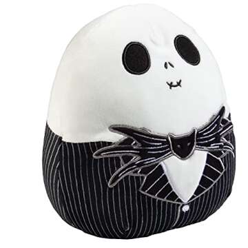 Squishmallows Original 8-Inch Jack Skellington - Nightmare Before Christmas - Official Jazwares Plus...
