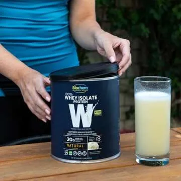 Biochem, Whey Protein Powder, 20g of Protein to Support Muscles and Intense Workouts, Natural, 24.6 oz