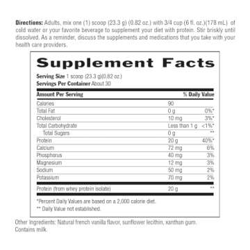 Biochem, Whey Protein Powder, 20g of Protein to Support Muscles and Intense Workouts, Natural, 24.6 oz