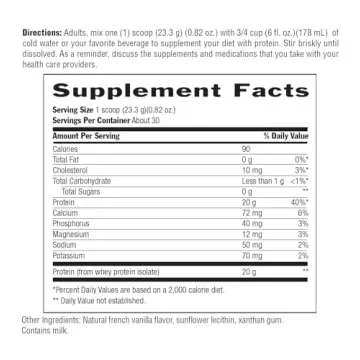 Biochem, Whey Protein Powder, 20g of Protein to Support Muscles and Intense Workouts, Natural, 24.6 oz