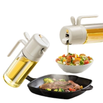 MDZF 18oz Olive Oil Dispenser: 2-in-1 Oil Sprayer for Cooking & BBQ