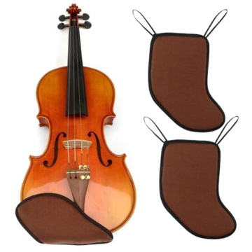 Eco Joy 2PK Violin Chin Rest (Extra Padded) | Violin Shoulder Rest, Soft Cotton Sponge for Violin 4/...
