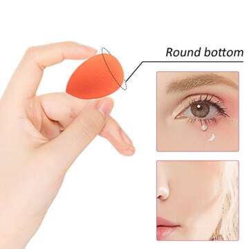 FAMILIFE 6PCS Makeup Sponge Set, Super Soft Beauty Sponge, Suitable for Liquid Cream and Powder Mult...