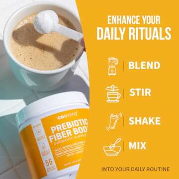 GOBIOTIX Fiber Supplement - Prebiotic Soluble Fiber Powder, Supports Gut Health and Digestive Regularity - Gummies Alternative - Gluten & Sugar Free, Keto, Vegan - 1 Scoop Daily, 35 Servings (1 Pack)