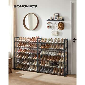 SONGMICS 12-Tier Stackable Shoe Shelf Set - Ultimate Shoe Storage Solution