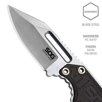 SOG Instinct Mini Tactical Fixed Blade Knife for EDC