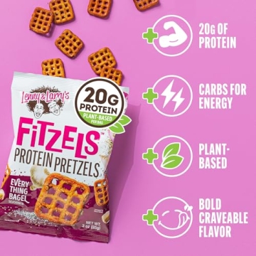 Lenny & Larry's FITZELS High Protein Vegan Pretzel Snacks