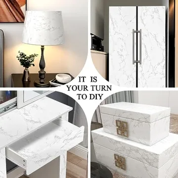 Glossy Marble Wallpaper for Easy DIY Home Renovations