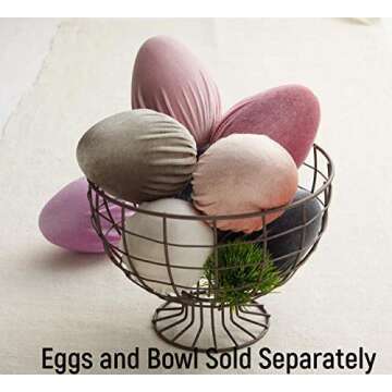 Metal Pedestal Bowl Centerpiece for Dining Table, Rustic Table Decor, Wire Basket for Bathroom, Countertop Fruit Basket for Kitchen, New