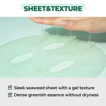 numbuzin No.1 Sheet Mask | Dewy Glow Spa Sheet Mask | Hydrating with 81% Jeju Cypress Water, Heartleaf Extract | Soothes, Revitalizes Sensitive Irritated Skin | Korean Skincare | 4 Sheets