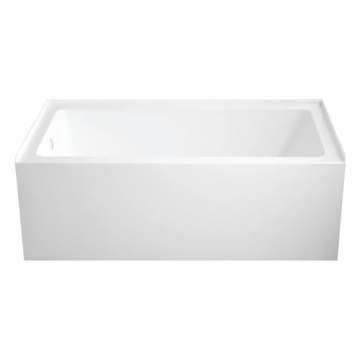 Luxurious Aqua Eden VTAP6032L22C 60-Inch Anti-Skid Acrylic Alcove Tub