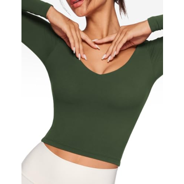 Stylish INGIA V-Neck Workout Crop Top for Comfort