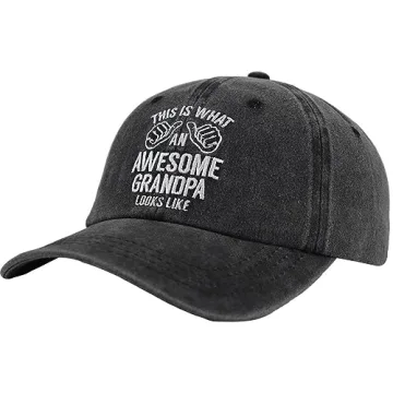Grandpa Hats for Men - Adjustable Cotton Cap