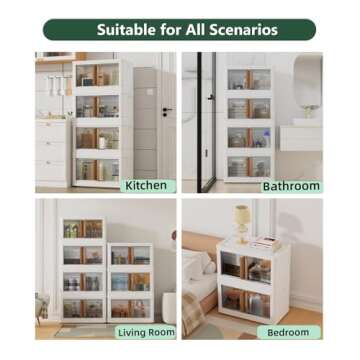 23Gal Collapsible Storage Bins with Lids & Wheels