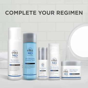 EltaMD Skin Recovery Face Serum, Redness Relief, Facial Serum Visibly Reduces Redness in 24 Hours, Face Care and Beauty Products, 1.0 oz Pump