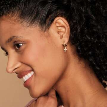 PAVOI 14K Yellow Gold Plated S925 Sterling Silver Post Drop/Dangle Huggie Earrings for Women | Daint...