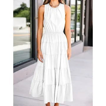 ANRABESS Women's Summer Sleeveless Cutout Maxi Dress