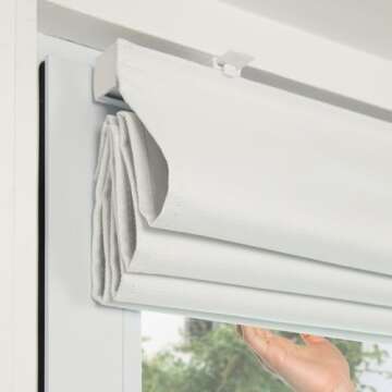 Cresmar Cordless Roman Shades - Elegant Blackout Solution