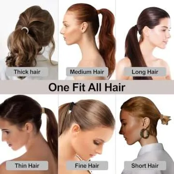 ADRIONE 280 Pack No-Damage Elastic Hair Ties for Women & Girls