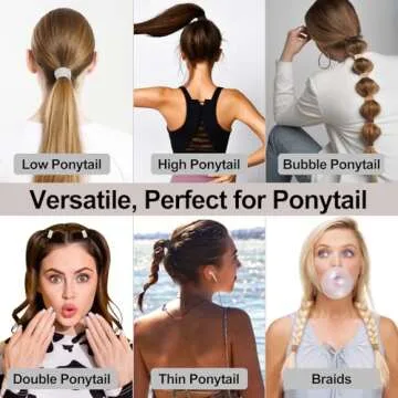 280 Pack Ouchless Elastic Hair Ties for All Hair Types