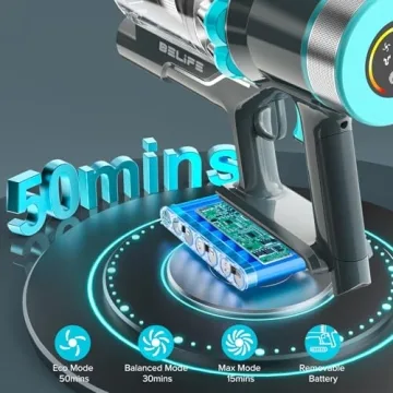 Belife BVC11 Cordless Vacuum Cleaner with 50 mins Runtime