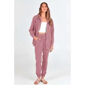 PRETTYGARDEN Women's Corduroy Tracksuit - Casual Style